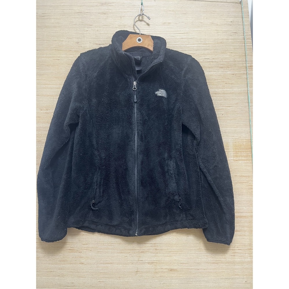 North Face Jacket Womens Small Black Full Zip Fleece Osito Soft Outdoor FA16